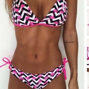 Flamingo bikini NWT